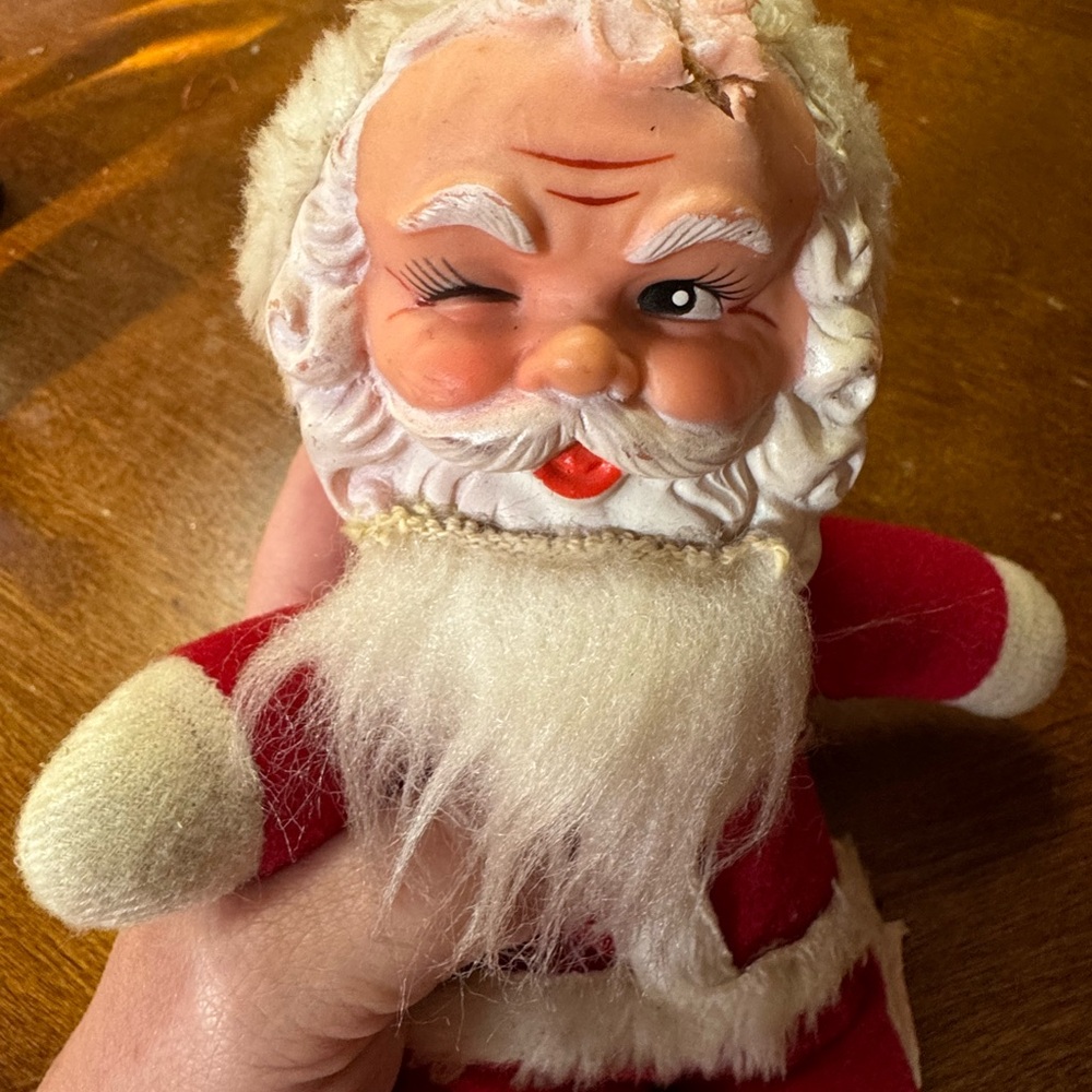 Vintage Santa Claus Plush Doll